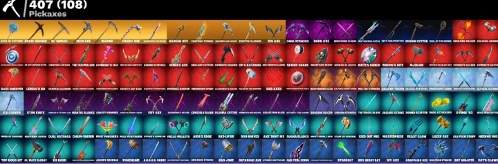 F1307 372 Shop, 670 Skins, Turkey Exclusive, First Owner, 407 Pickaxes (G)